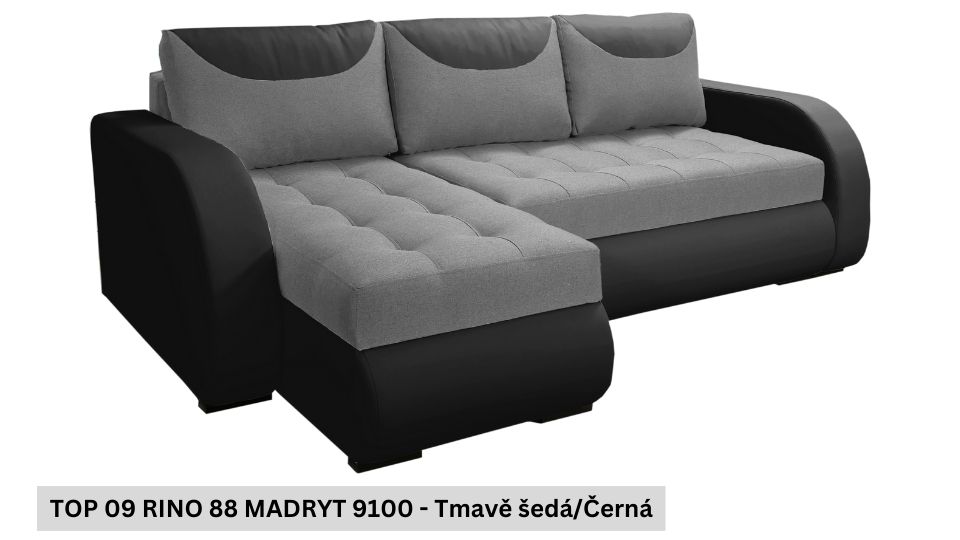 Produktové foto Rozkládací sedací souprava STRAKOŠ TOP 9 s úložným prostorem, rozkládací na spaní