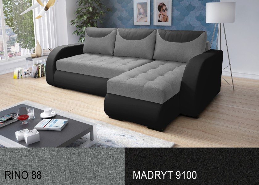 Produktové foto Rozkládací sedací souprava STRAKOŠ TOP 9 s úložným prostorem, rozkládací na spaní