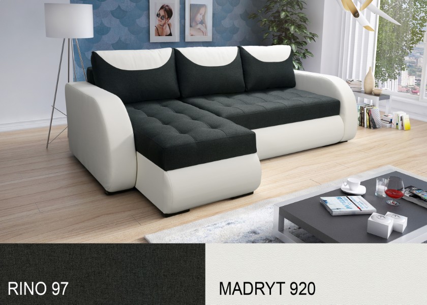 Produktové foto Rozkládací sedací souprava STRAKOŠ TOP 9 s úložným prostorem, rozkládací na spaní