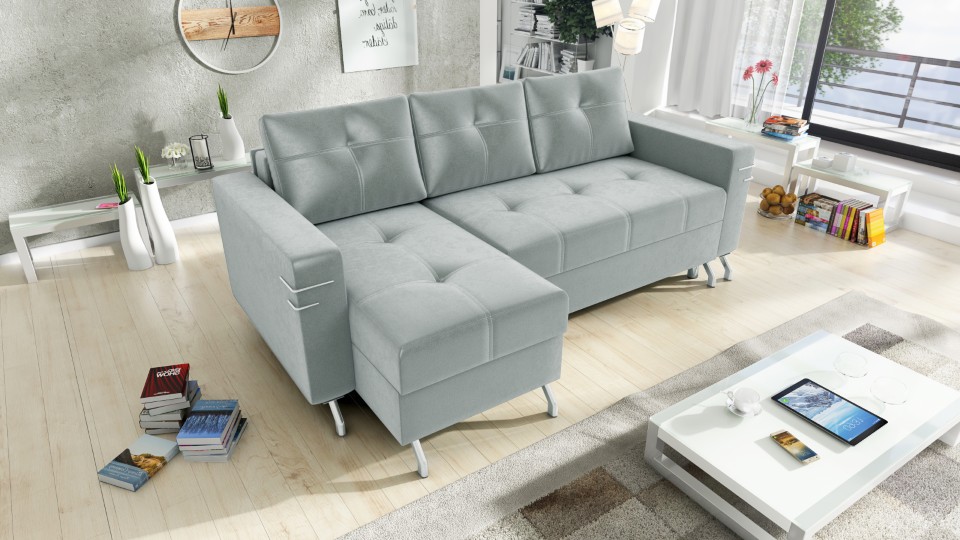 Produktové foto Rozkládací sedací souprava STRAKOŠ TOP 90 s úložným prostorem, rozkládací na spaní