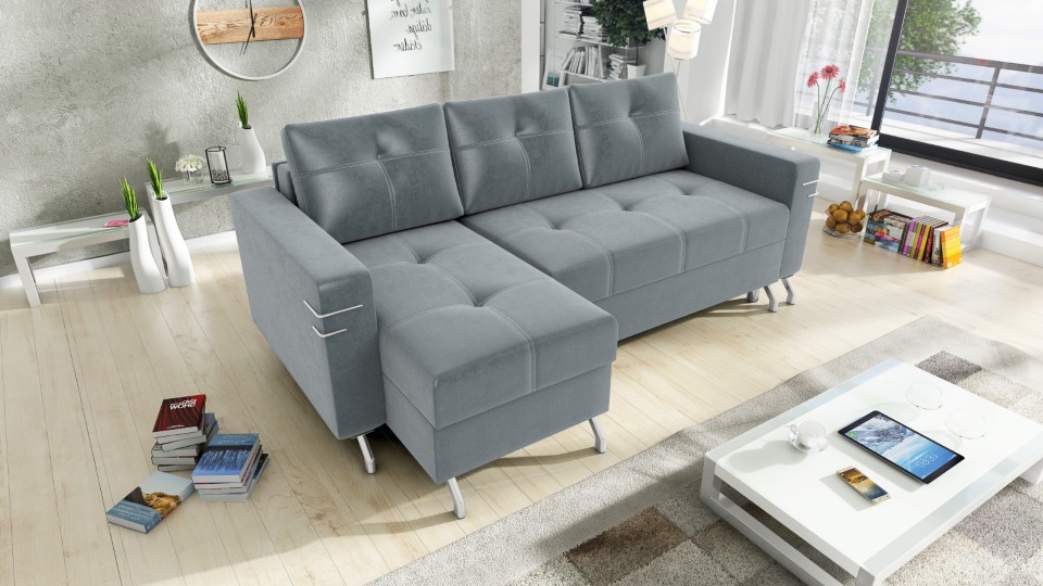 Produktové foto Rozkládací sedací souprava STRAKOŠ TOP 90 s úložným prostorem, rozkládací na spaní