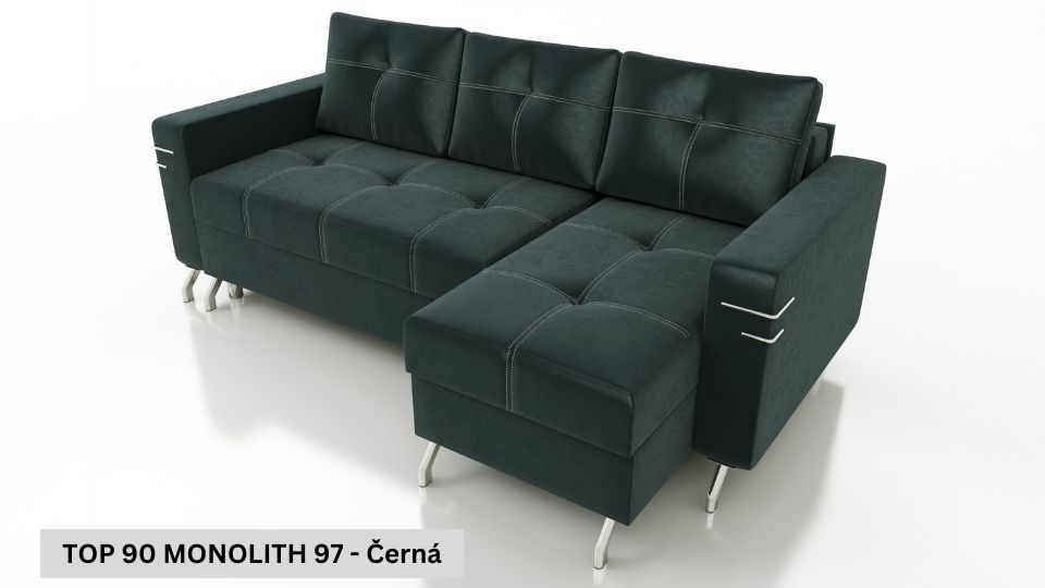 Produktové foto Rozkládací sedací souprava STRAKOŠ TOP 90 s úložným prostorem, rozkládací na spaní