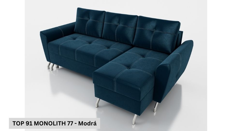 Produktové foto Rozkládací sedací souprava STRAKOŠ TOP 91 s úložným prostorem, rozkládací na spaní