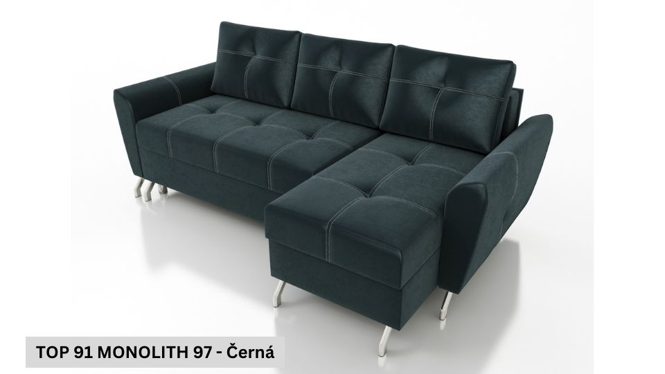 Rozkládací sedací souprava STRAKOŠ TOP 91 s úložným prostorem, rozkládací na spaní