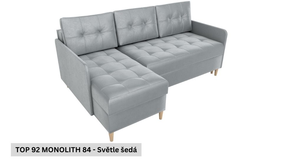 Rozkládací sedací souprava STRAKOŠ TOP 92 s úložným prostorem, rozkládací na spaní