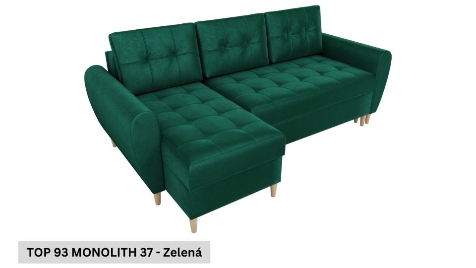 Produktové foto Rozkládací sedací souprava STRAKOŠ TOP 93 s úložným prostorem, rozkládací na spaní