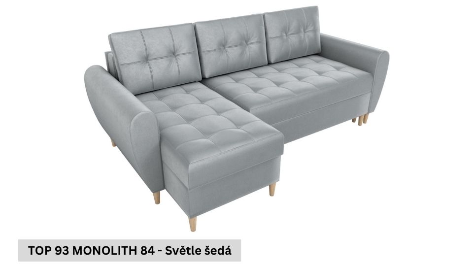 Produktové foto Rozkládací sedací souprava STRAKOŠ TOP 93 s úložným prostorem, rozkládací na spaní