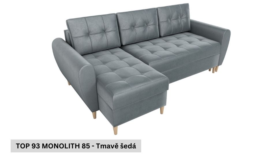 Rozkládací sedací souprava STRAKOŠ TOP 93 s úložným prostorem, rozkládací na spaní