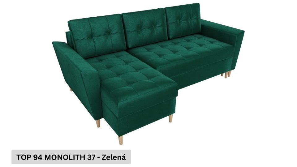 Produktové foto Rozkládací sedací souprava STRAKOŠ TOP 94 s úložným prostorem, rozkládací na spaní