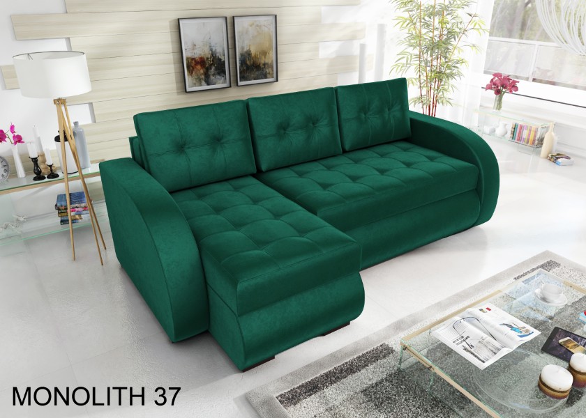 Produktové foto Rozkládací sedací souprava STRAKOŠ TOP 95 s úložným prostorem, rozkládací na spaní