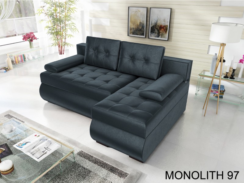 Produktové foto Rozkládací sedací souprava STRAKOŠ TOP 96 s úložným prostorem, rozkládací na spaní