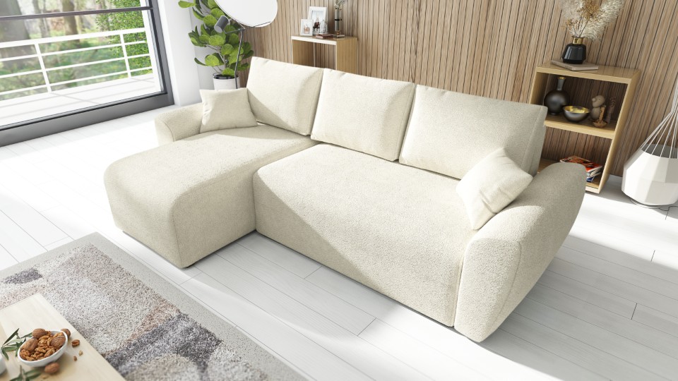 Produktové foto Rozkládací sedací souprava STRAKOŠ TOP 97 s úložným prostorem, rozkládací na spaní