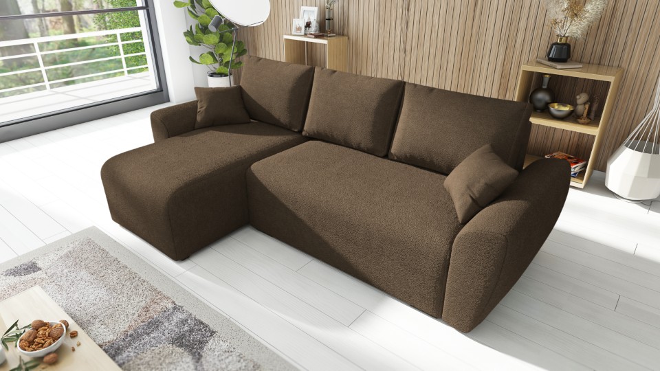 Produktové foto Rozkládací sedací souprava STRAKOŠ TOP 97 s úložným prostorem, rozkládací na spaní