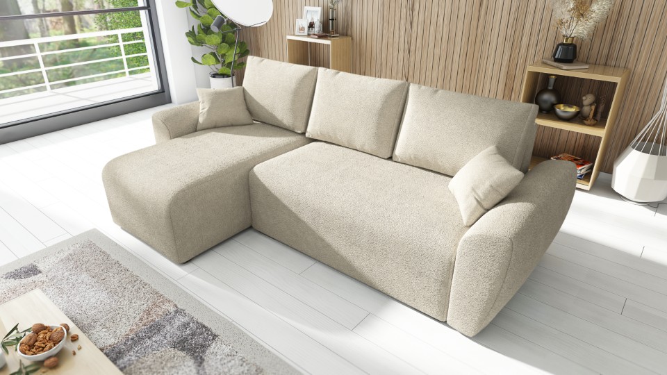 Produktové foto Rozkládací sedací souprava STRAKOŠ TOP 97 s úložným prostorem, rozkládací na spaní