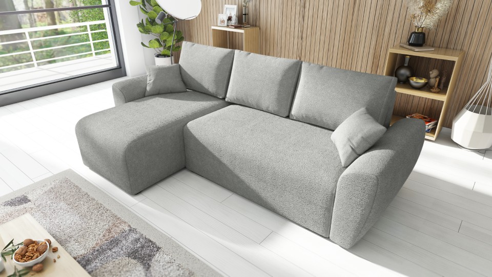 Produktové foto Rozkládací sedací souprava STRAKOŠ TOP 97 s úložným prostorem, rozkládací na spaní