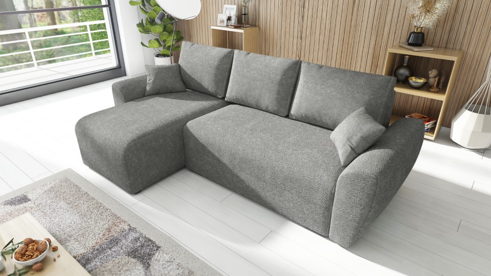 Produktové foto Rozkládací sedací souprava STRAKOŠ TOP 97 s úložným prostorem, rozkládací na spaní