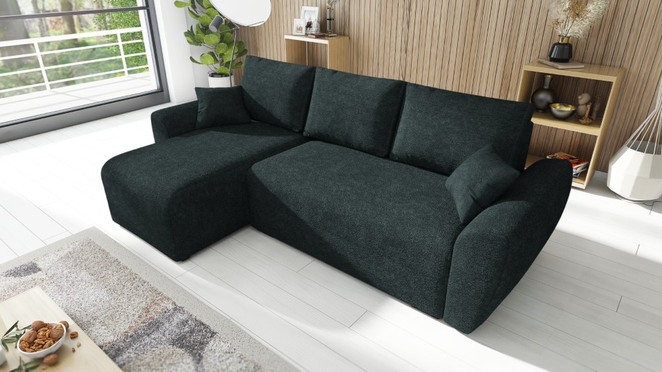 Produktové foto Rozkládací sedací souprava STRAKOŠ TOP 97 s úložným prostorem, rozkládací na spaní