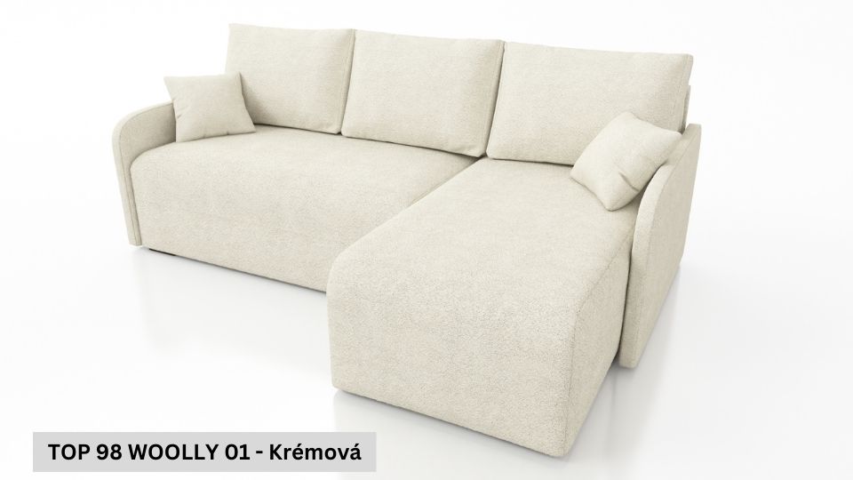 Rozkládací sedací souprava STRAKOŠ TOP 98 s úložným prostorem, rozkládací na spaní