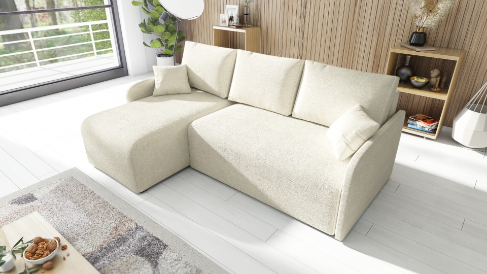 Produktové foto Rozkládací sedací souprava STRAKOŠ TOP 98 s úložným prostorem, rozkládací na spaní