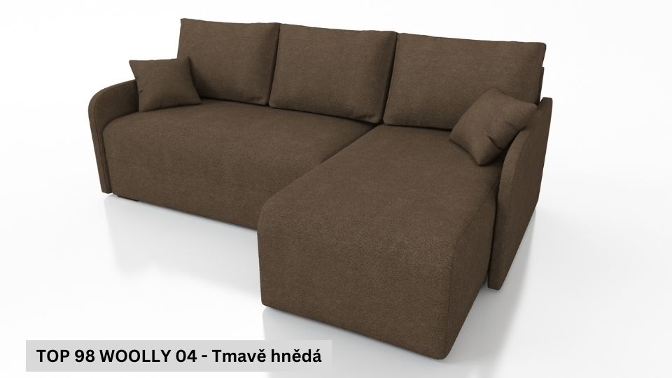 Produktové foto Rozkládací sedací souprava STRAKOŠ TOP 98 s úložným prostorem, rozkládací na spaní