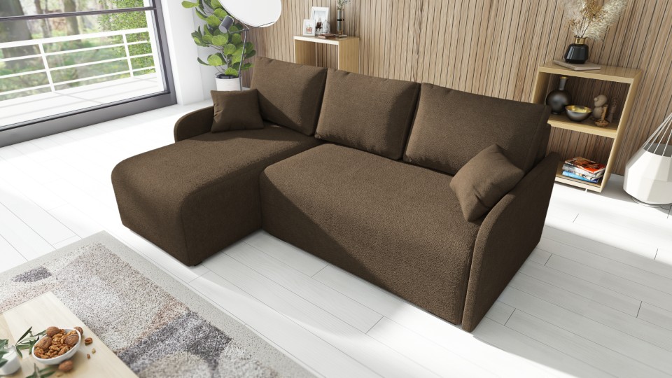 Produktové foto Rozkládací sedací souprava STRAKOŠ TOP 98 s úložným prostorem, rozkládací na spaní