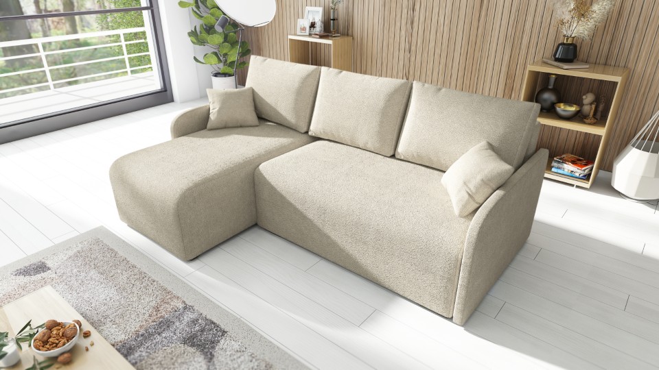 Produktové foto Rozkládací sedací souprava STRAKOŠ TOP 98 s úložným prostorem, rozkládací na spaní