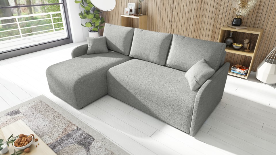 Produktové foto Rozkládací sedací souprava STRAKOŠ TOP 98 s úložným prostorem, rozkládací na spaní