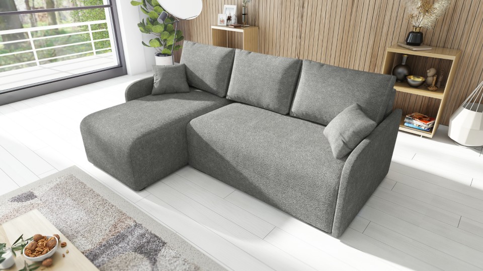 Produktové foto Rozkládací sedací souprava STRAKOŠ TOP 98 s úložným prostorem, rozkládací na spaní