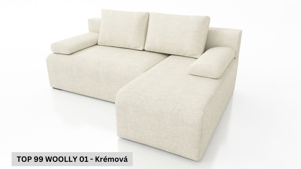 Produktové foto Rozkládací sedací souprava STRAKOŠ TOP 99 s úložným prostorem, rozkládací na spaní