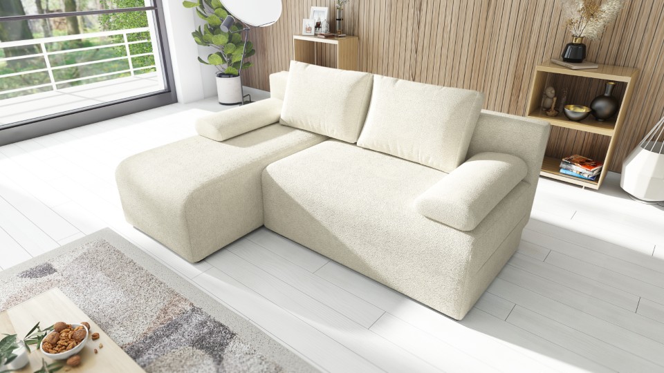 Produktové foto Rozkládací sedací souprava STRAKOŠ TOP 99 s úložným prostorem, rozkládací na spaní