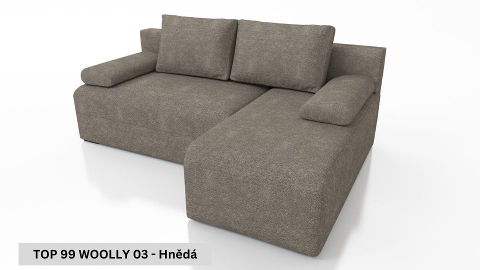 Produktové foto Rozkládací sedací souprava STRAKOŠ TOP 99 s úložným prostorem, rozkládací na spaní