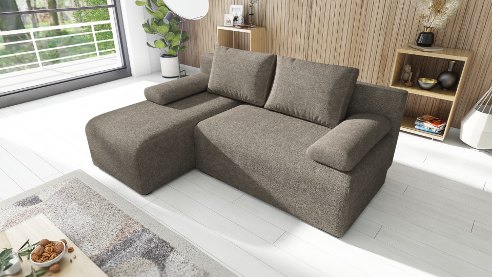 Produktové foto Rozkládací sedací souprava STRAKOŠ TOP 99 s úložným prostorem, rozkládací na spaní