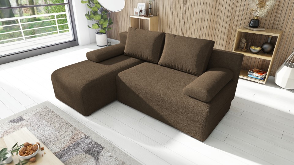 Produktové foto Rozkládací sedací souprava STRAKOŠ TOP 99 s úložným prostorem, rozkládací na spaní