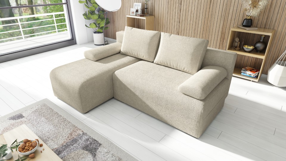 Produktové foto Rozkládací sedací souprava STRAKOŠ TOP 99 s úložným prostorem, rozkládací na spaní