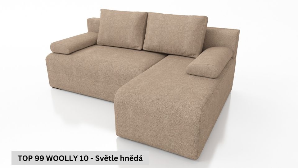 Produktové foto Rozkládací sedací souprava STRAKOŠ TOP 99 s úložným prostorem, rozkládací na spaní