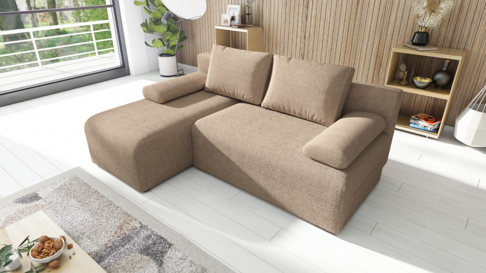 Produktové foto Rozkládací sedací souprava STRAKOŠ TOP 99 s úložným prostorem, rozkládací na spaní