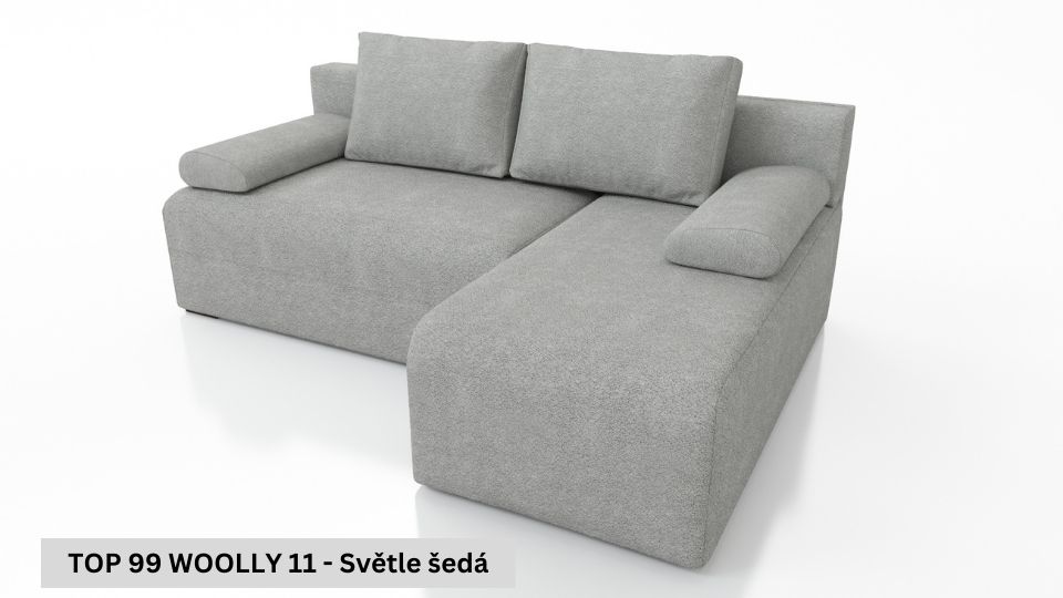 Produktové foto Rozkládací sedací souprava STRAKOŠ TOP 99 s úložným prostorem, rozkládací na spaní