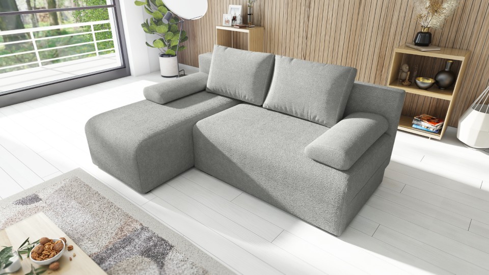 Produktové foto Rozkládací sedací souprava STRAKOŠ TOP 99 s úložným prostorem, rozkládací na spaní