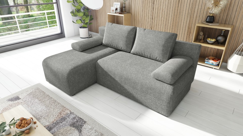 Produktové foto Rozkládací sedací souprava STRAKOŠ TOP 99 s úložným prostorem, rozkládací na spaní