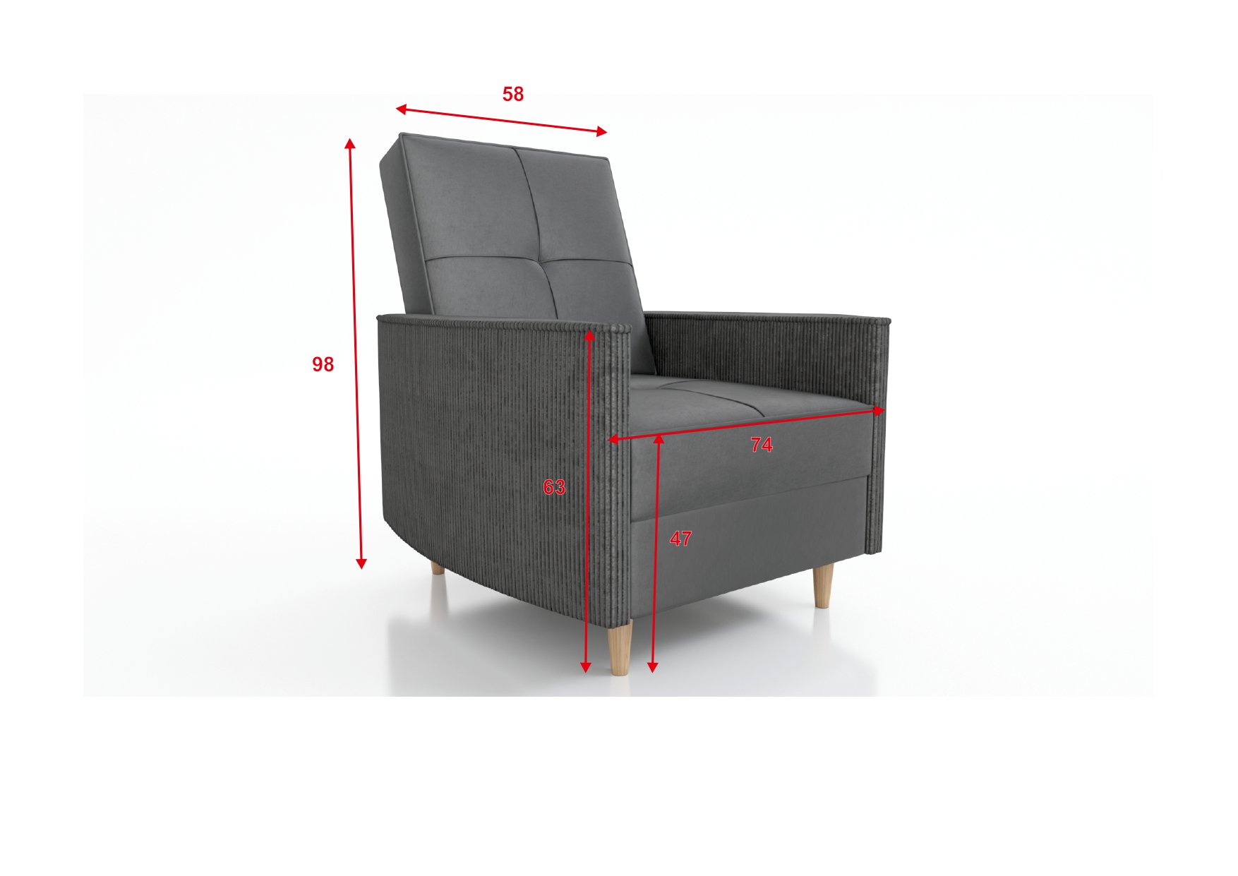 Produktové foto Křeslo STRAKOŠ B-A bis 1