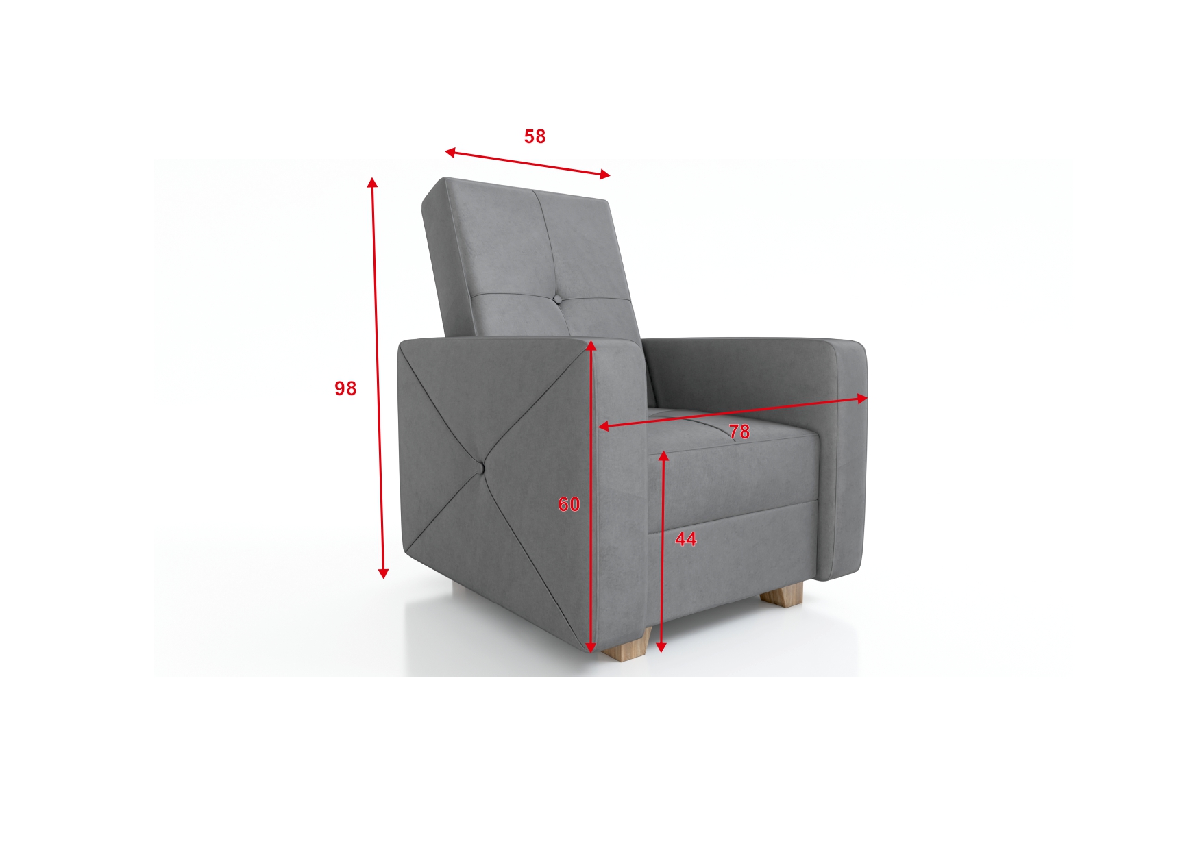 Produktové foto Křeslo STRAKOŠ B-A bis 3