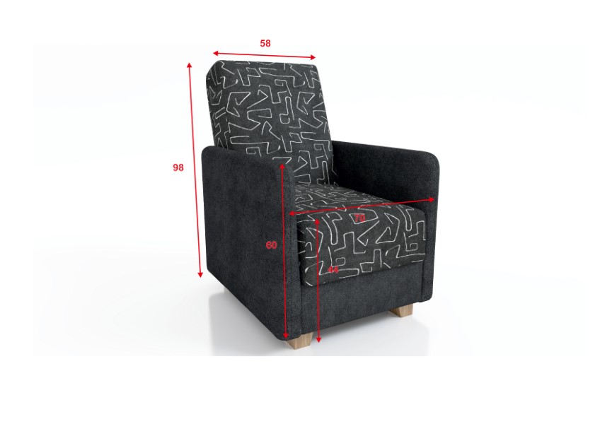 Produktové foto Křeslo STRAKOŠ B-A bis 4