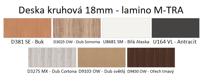 Produktové foto Kavárenský kruhový stůl STRAKOŠ A-FA R 18mm