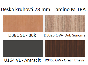 Produktové foto Kavárenský kruhový stůl STRAKOŠ A-FA R 28mm