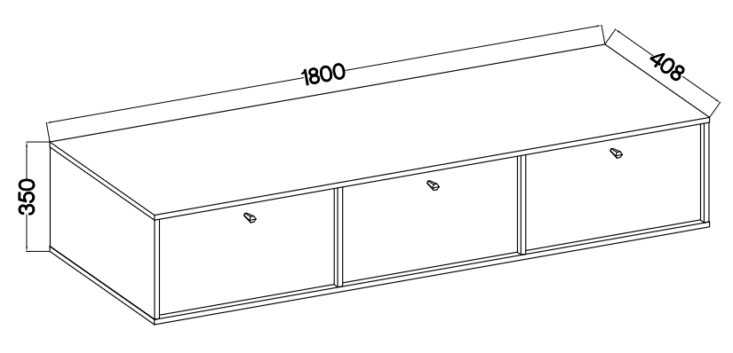 Produktové foto TV stolek STRAKOŠ 303 TOK 4 RTV 3K
