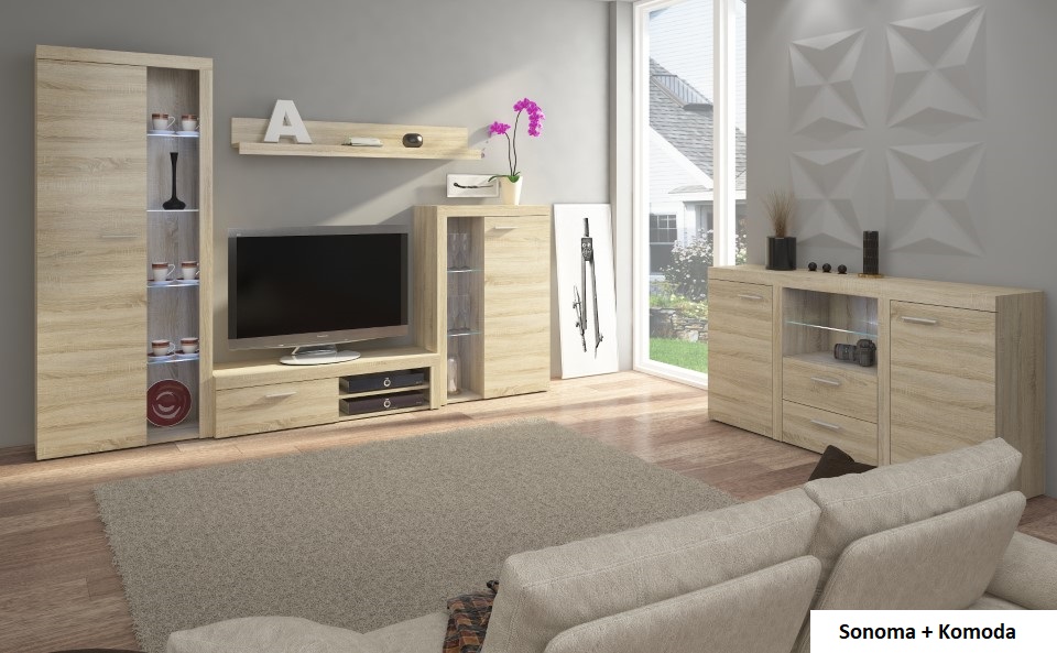 Produktové foto Obývací stěna STRAKOŠ RUM